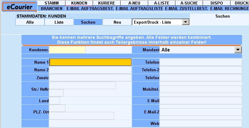 KUNDEN SUCHE